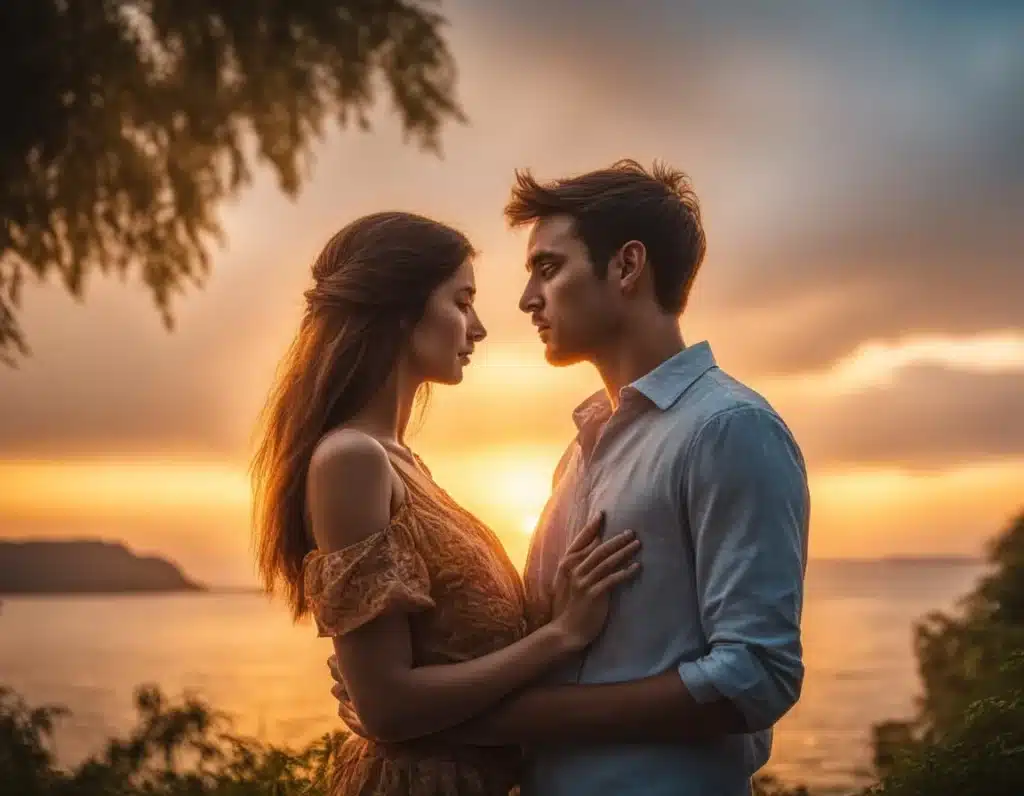 Emotionen festhalten am Strand